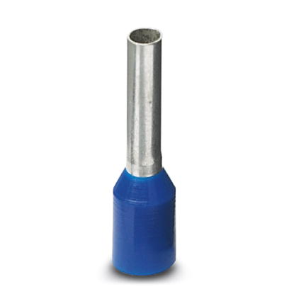 Phoenix Contact DIN Ferrule; AI 2.5-10 BU; #14 Single Wire; Blue; Polypropylene; 100 ct.